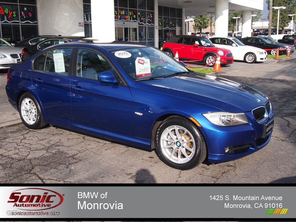 2010 3 Series 328i Sedan - Montego Blue Metallic / Black photo #1