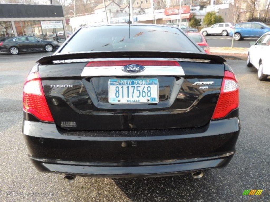 2010 Fusion Sport AWD - Tuxedo Black Metallic / Charcoal Black photo #8