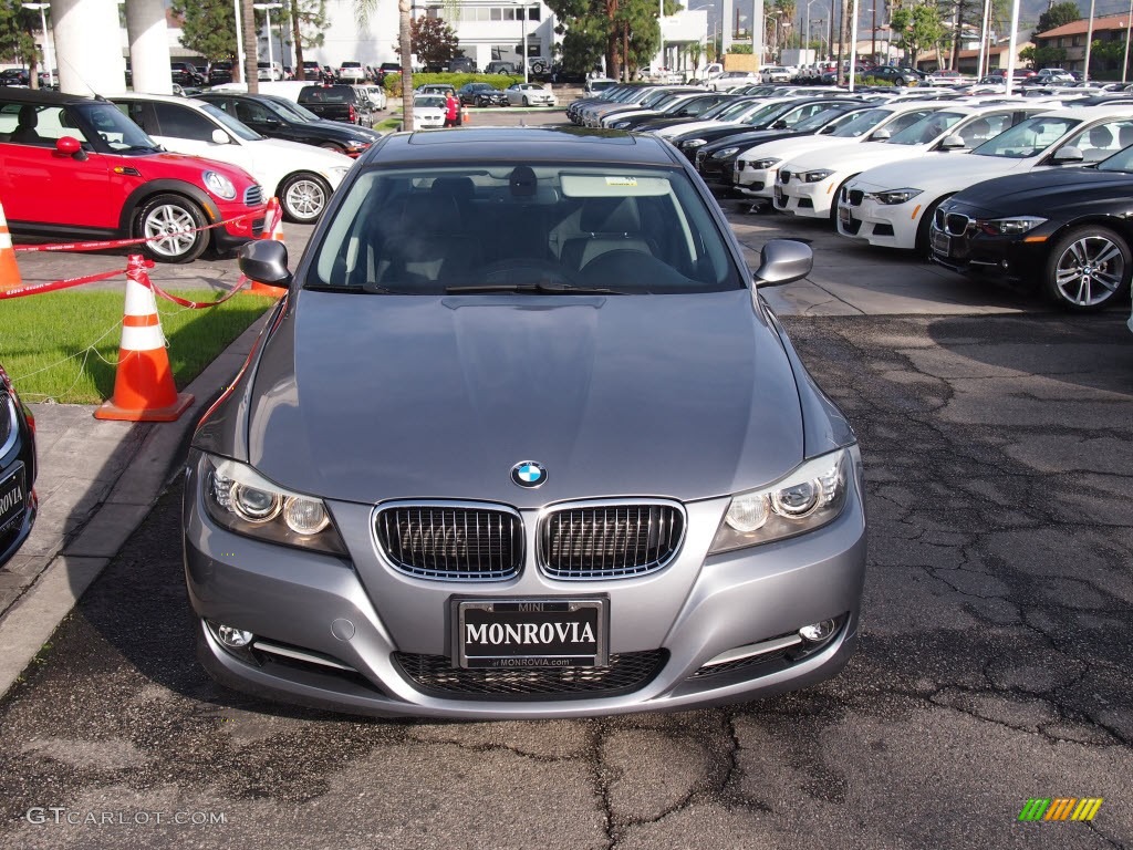 2009 3 Series 335i Sedan - Space Grey Metallic / Black photo #2