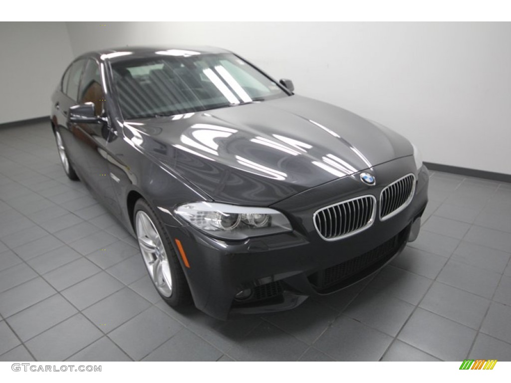 2013 5 Series 535i Sedan - Dark Graphite Metallic II / Black photo #5