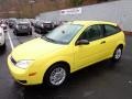 2005 Egg Yolk Yellow Ford Focus ZX3 SE Coupe  photo #2