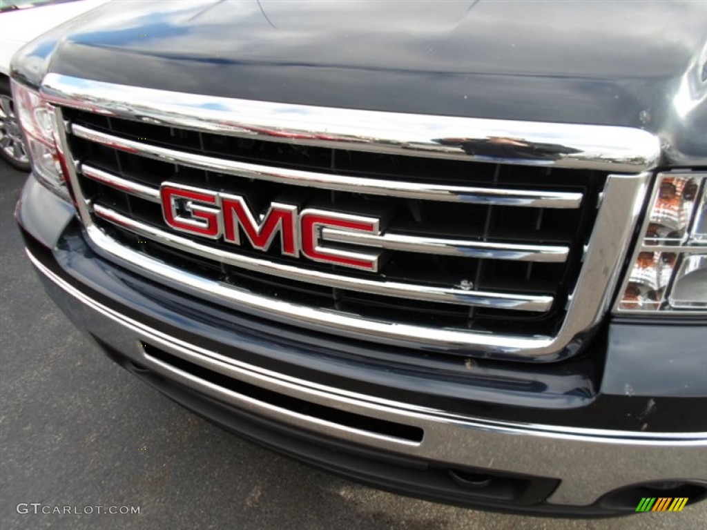 2013 Sierra 1500 SLE Extended Cab 4x4 - Graphite Blue Metallic / Ebony photo #2