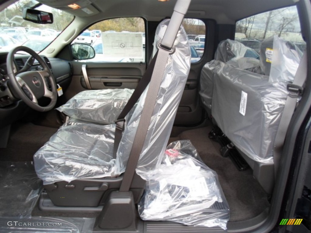 2013 Sierra 1500 SLE Extended Cab 4x4 - Graphite Blue Metallic / Ebony photo #4