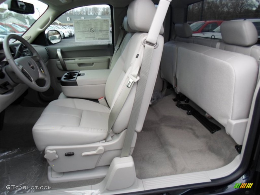 Light Titanium/Dark Titanium Interior 2013 GMC Sierra 1500 SLE Extended Cab 4x4 Photo #74390536