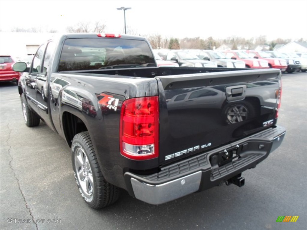 2013 Sierra 1500 SLE Extended Cab 4x4 - Graphite Blue Metallic / Light Titanium/Dark Titanium photo #5