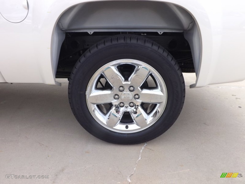 2013 Sierra 1500 SLE Crew Cab - White Diamond Tricoat / Ebony photo #19