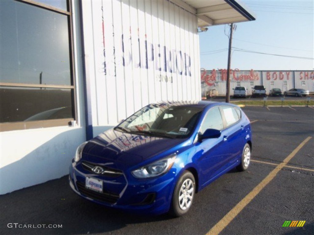 2013 Accent GS 5 Door - Marathon Blue / Black photo #1