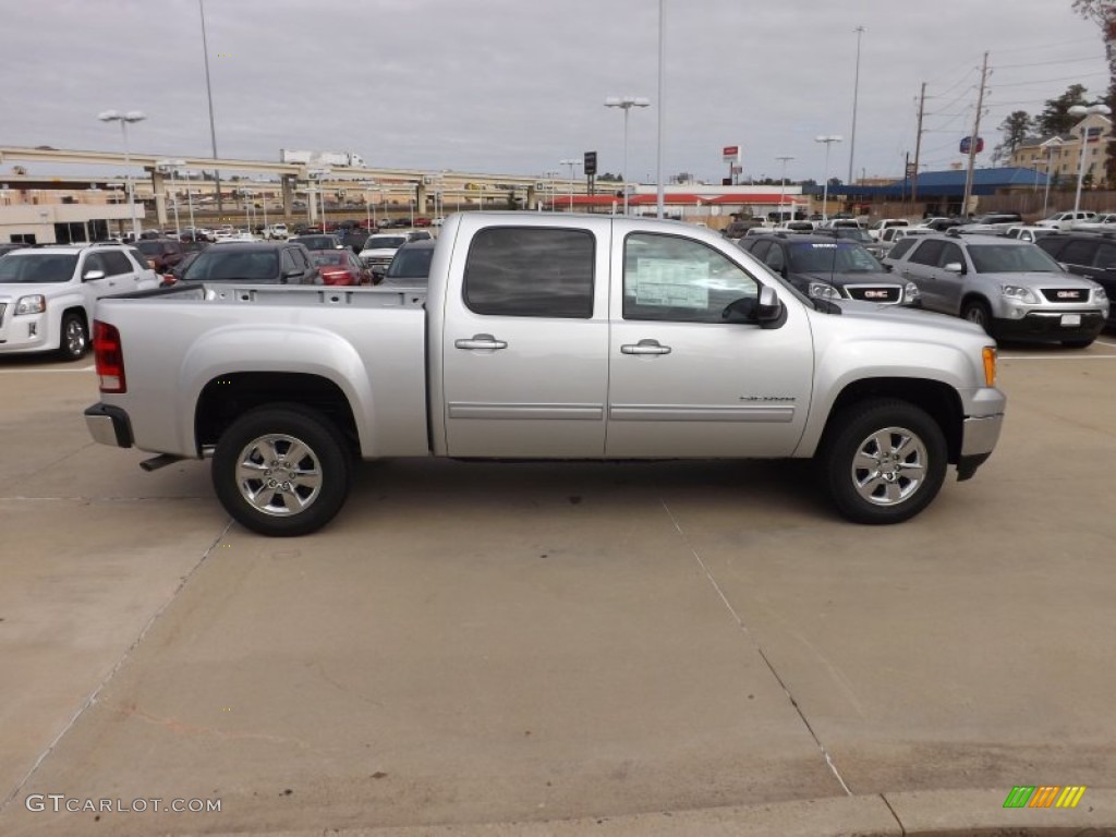 Quicksilver Metallic 2013 GMC Sierra 1500 SLT Crew Cab Exterior Photo #74390902