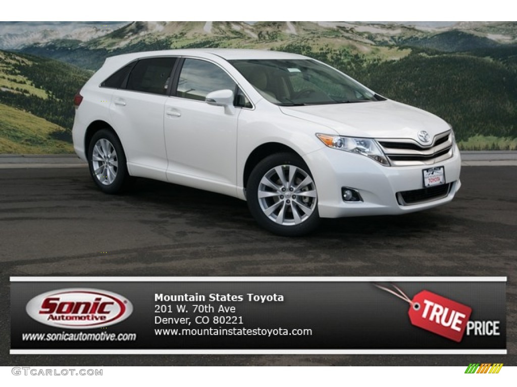 Blizzard White Pearl Toyota Venza