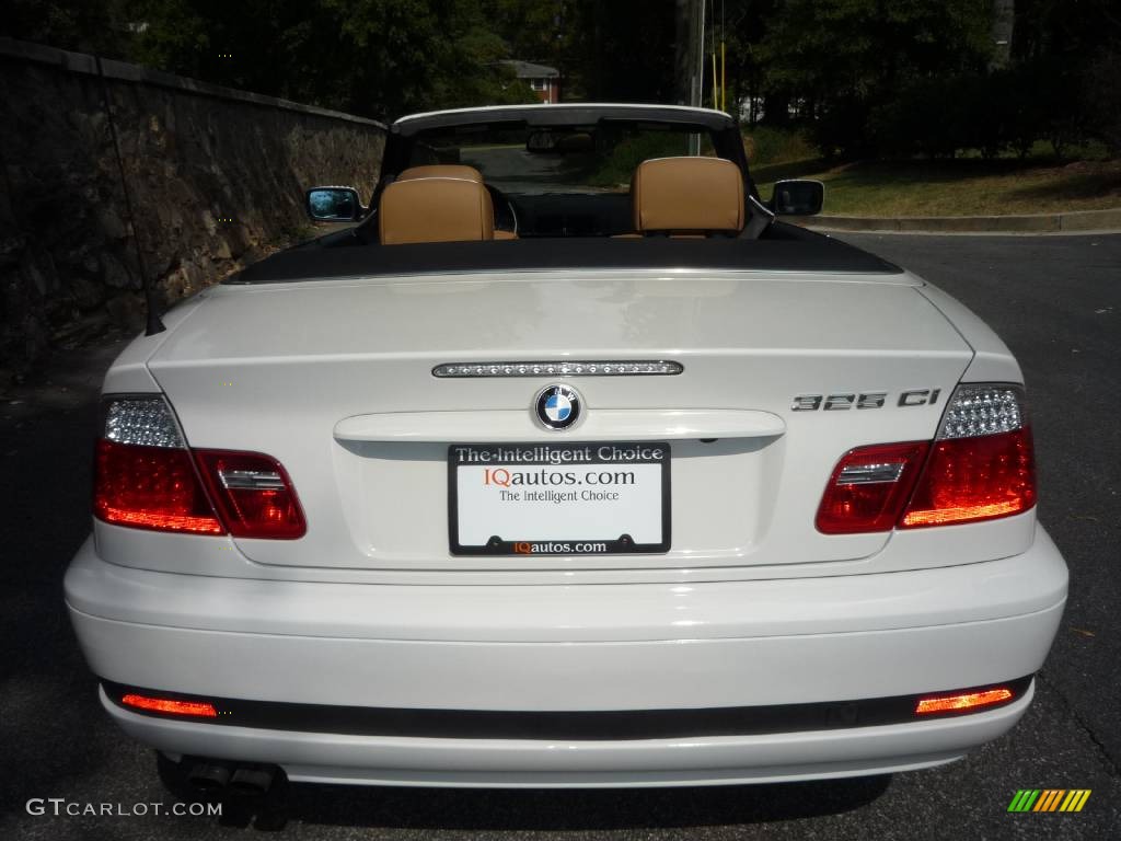 2005 3 Series 325i Convertible - Alpine White / Natural Brown photo #14