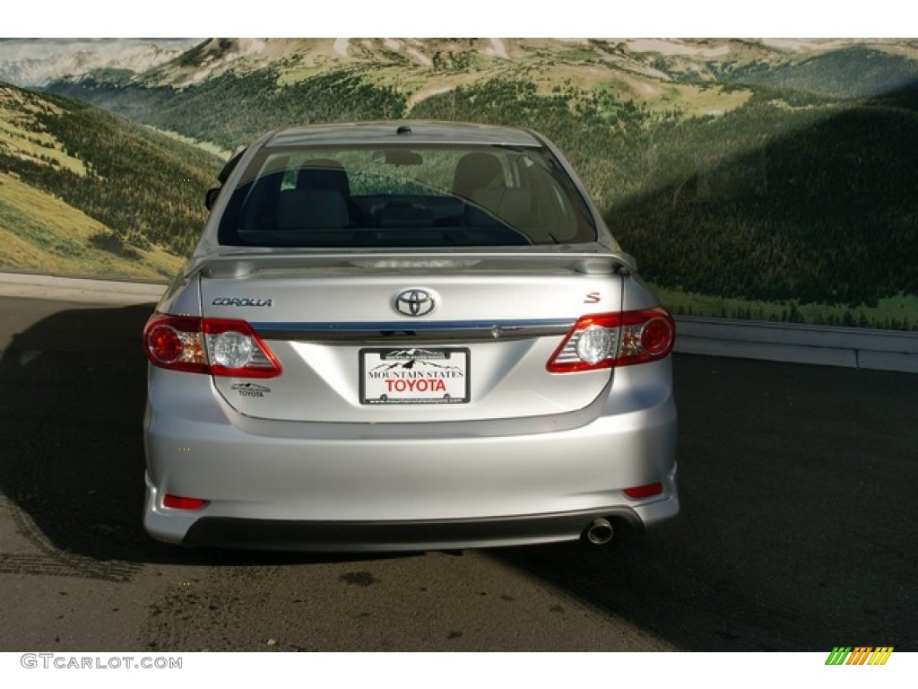 2013 Corolla S - Classic Silver Metallic / Dark Charcoal photo #4