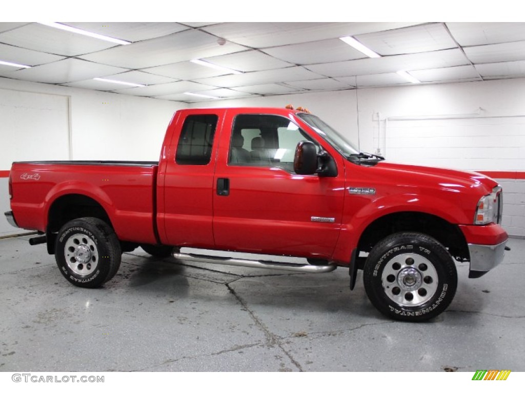 Red Clearcoat 2006 Ford F350 Super Duty XLT SuperCab 4x4 Exterior Photo #74393577