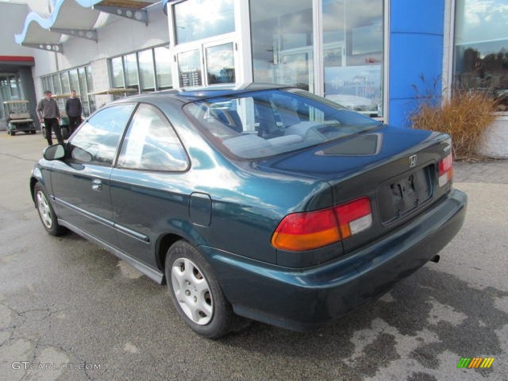 1998 Civic EX Coupe - Cypress Green Pearl / Gray photo #5