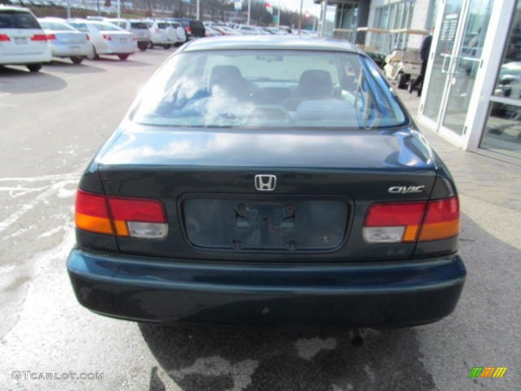 1998 Civic EX Coupe - Cypress Green Pearl / Gray photo #6
