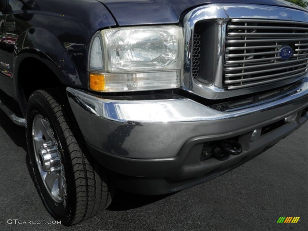 2004 F250 Super Duty XLT Crew Cab 4x4 - Medium Wedgewood Blue Metallic / Medium Flint photo #2