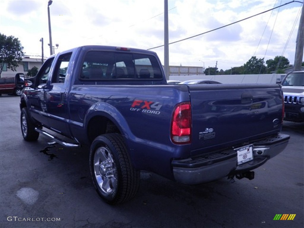 2004 F250 Super Duty XLT Crew Cab 4x4 - Medium Wedgewood Blue Metallic / Medium Flint photo #11