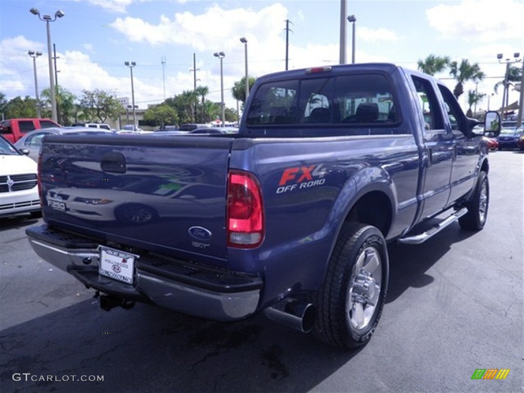 2004 F250 Super Duty XLT Crew Cab 4x4 - Medium Wedgewood Blue Metallic / Medium Flint photo #19