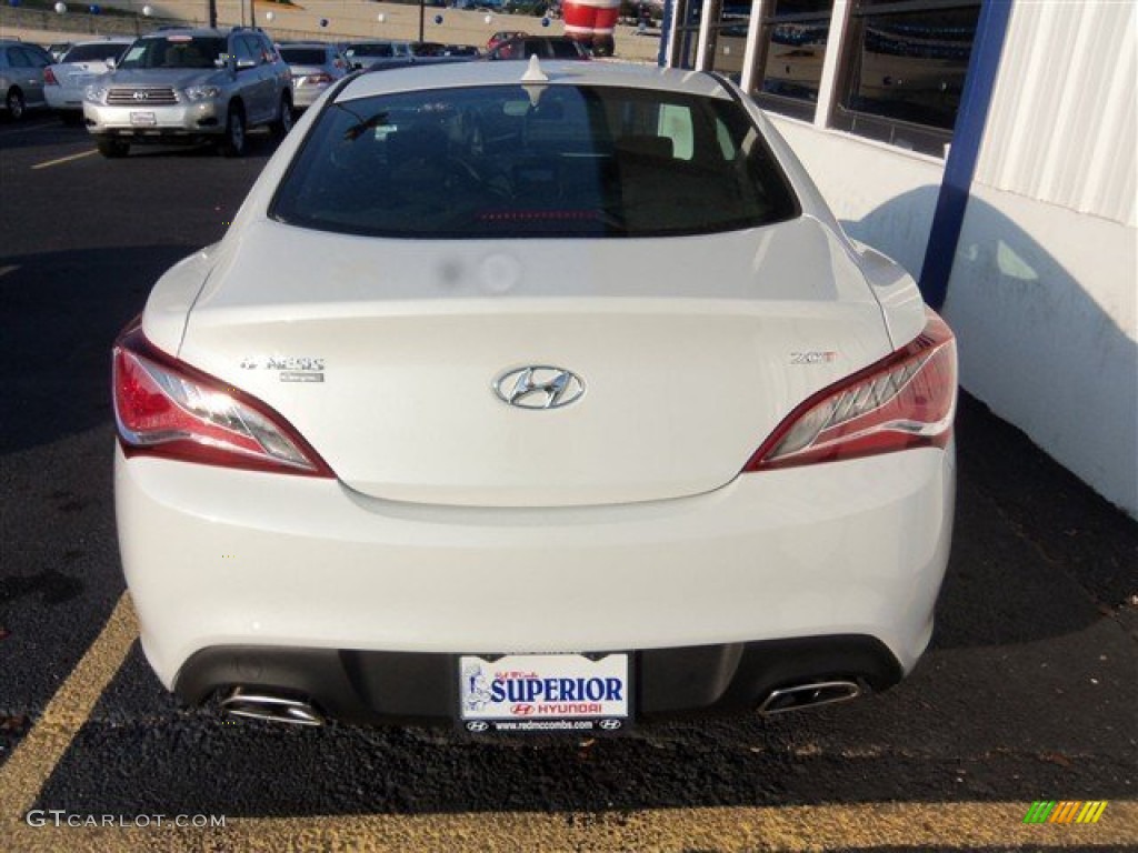 2013 Genesis Coupe 2.0T - White Satin Pearl / Black Cloth photo #6