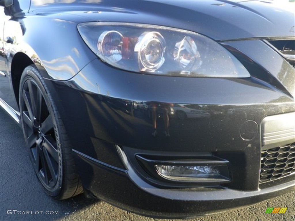 2007 MAZDA3 MAZDASPEED3 Sport - Black Mica / Gray/Black photo #2