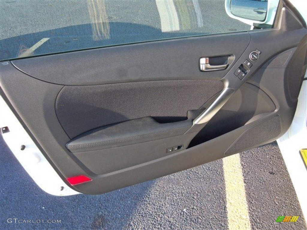 2013 Hyundai Genesis Coupe 2.0T Black Cloth Door Panel Photo #74395345