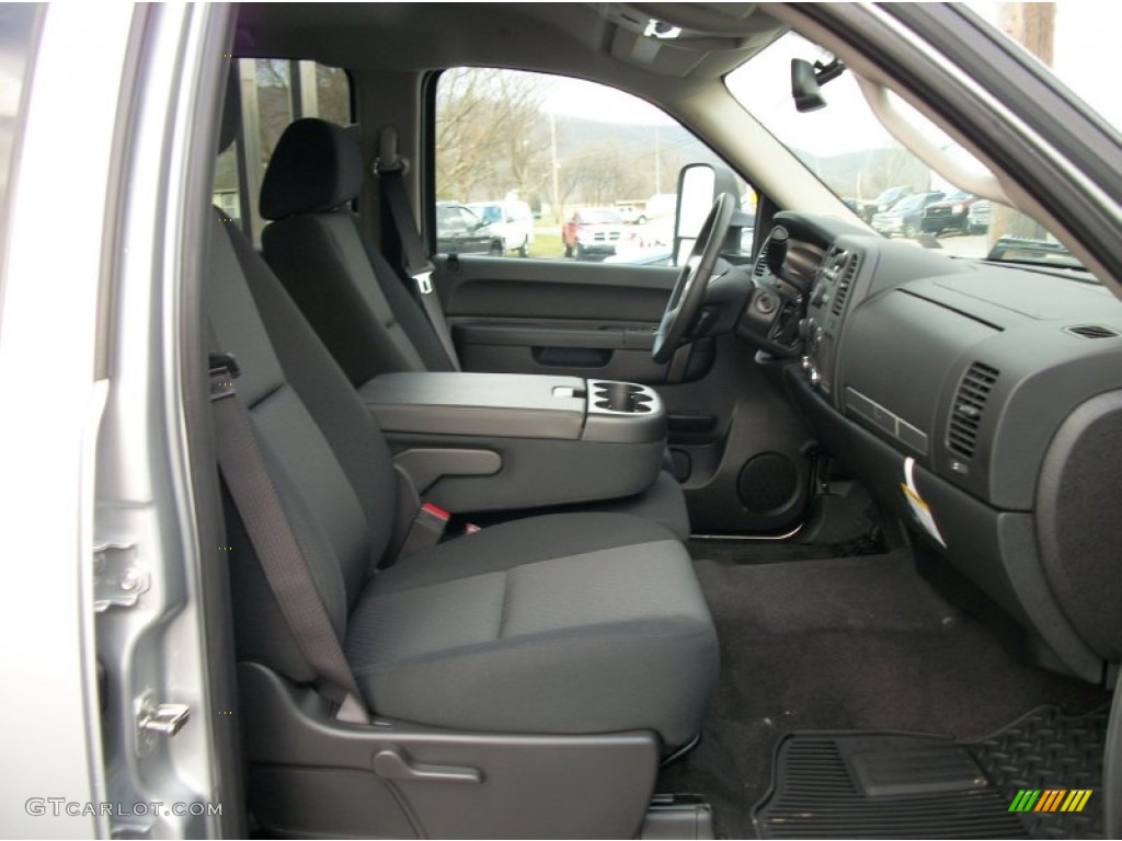 Ebony Interior 2013 Chevrolet Silverado 3500HD LT Crew Cab 4x4 Dually Photo #74396737