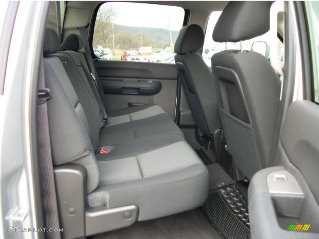 Ebony Interior 2013 Chevrolet Silverado 3500HD LT Crew Cab 4x4 Dually Photo #74396780