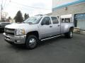 2013 Silver Ice Metallic Chevrolet Silverado 3500HD LT Crew Cab 4x4 Dually  photo #19