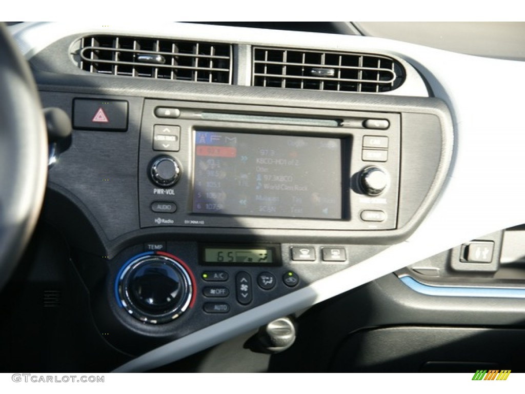 2012 Prius c Hybrid Three - Blue Streak Metallic / Light Blue Gray/Black photo #6