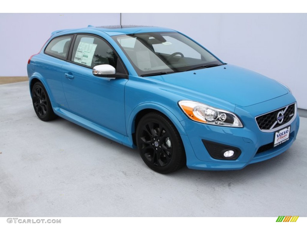 2013 C30 T5 Polestar Limited Edition - Polestar Rebel Blue / R-Design Off Black/Calcite photo #2