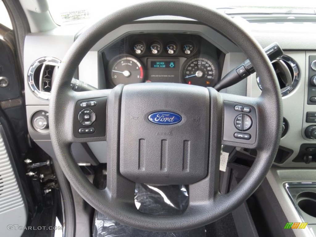2013 Ford F250 Super Duty XLT Crew Cab 4x4 Steel Steering Wheel Photo #74397925