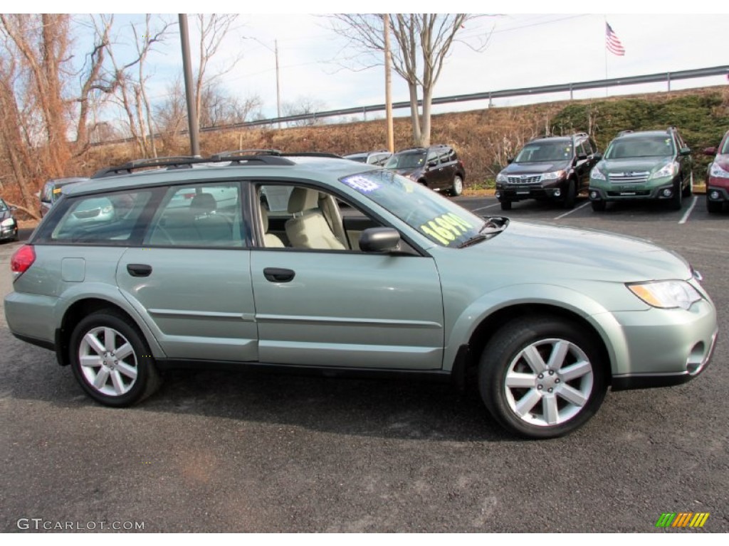 2009 Outback 2.5i Special Edition Wagon - Seacrest Green Metallic / Warm Ivory photo #4