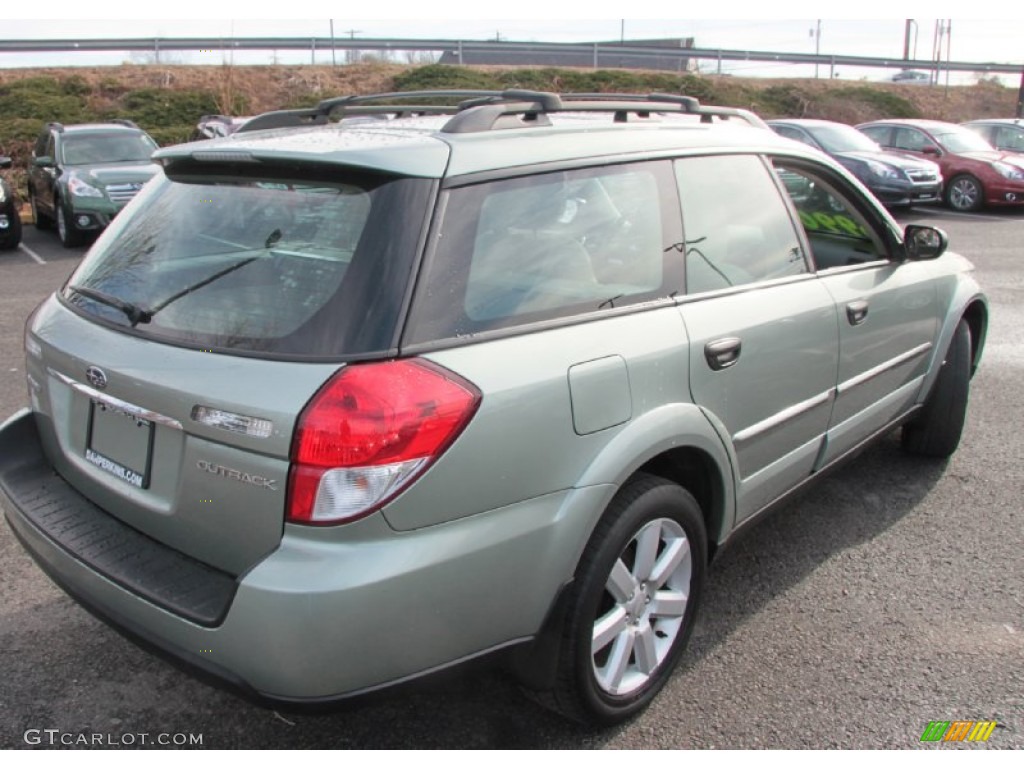 2009 Outback 2.5i Special Edition Wagon - Seacrest Green Metallic / Warm Ivory photo #6