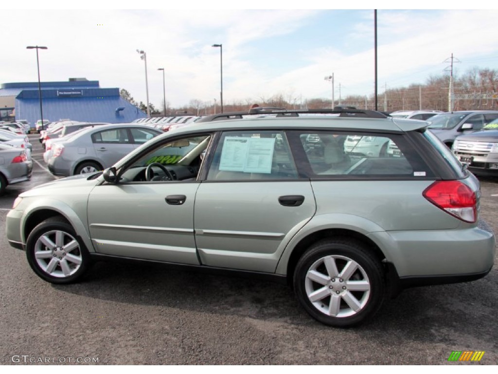 2009 Outback 2.5i Special Edition Wagon - Seacrest Green Metallic / Warm Ivory photo #11