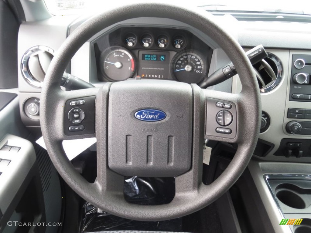 2013 Ford F250 Super Duty XLT Crew Cab 4x4 Steel Steering Wheel Photo #74399797