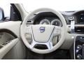 2013 Volvo XC70 T6 Soft Beige/Sandstone Interior Steering Wheel Photo