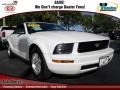 Performance White 2007 Ford Mustang V6 Deluxe Convertible