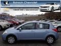 Arctic Blue Metallic 2012 Nissan Versa 1.8 S Hatchback