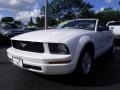 2007 Performance White Ford Mustang V6 Deluxe Convertible  photo #21