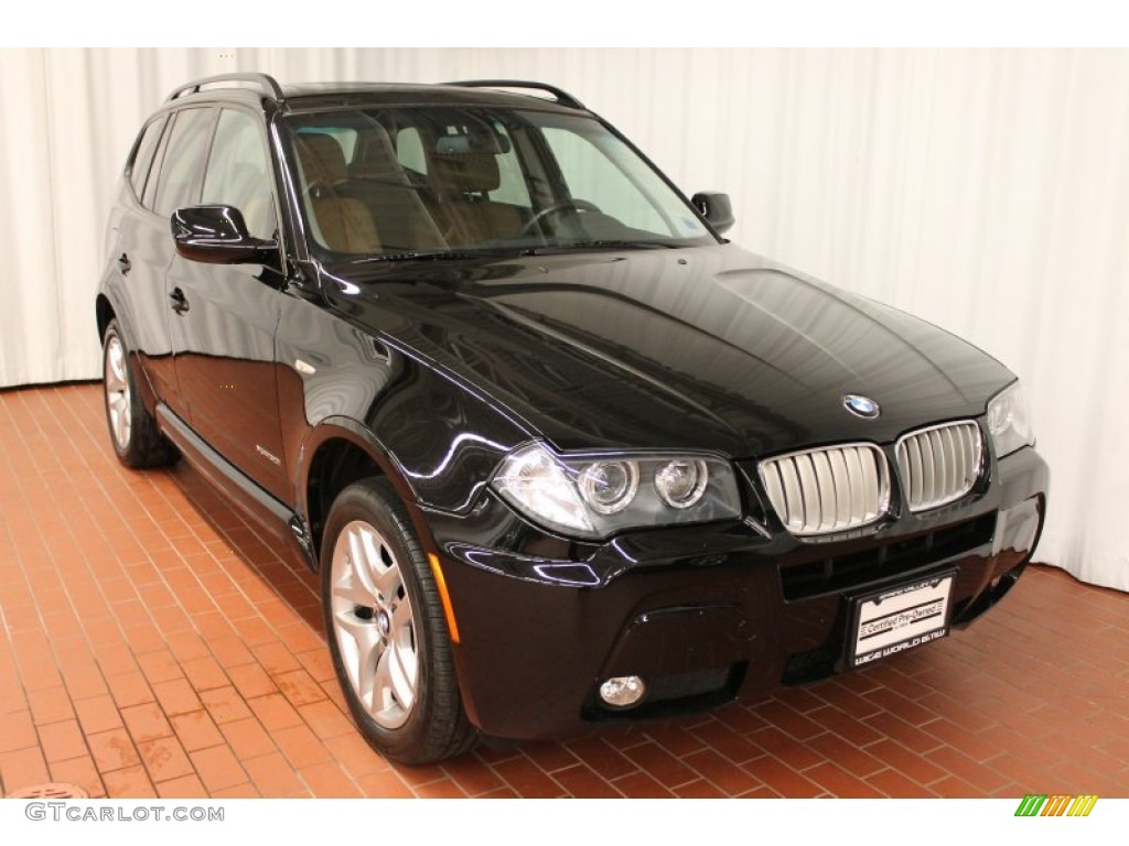 2010 X3 xDrive30i - Jet Black / Saddle Brown photo #1