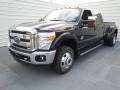 2013 Tuxedo Black Metallic Ford F350 Super Duty Lariat Crew Cab 4x4 Dually  photo #6