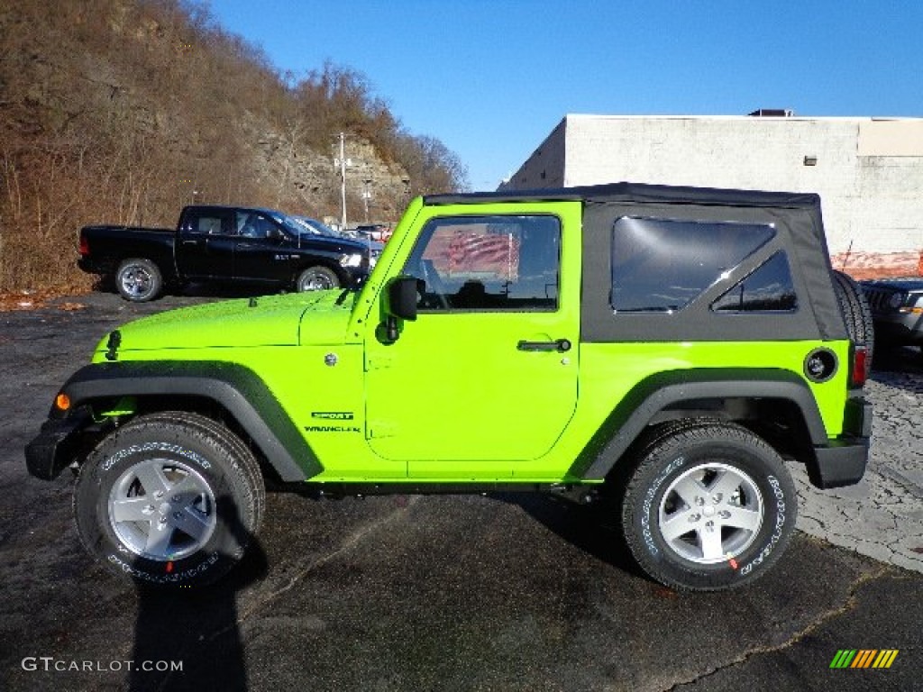 Gecko Green 2013 Jeep Wrangler Sport S 4x4 Exterior Photo #74401168