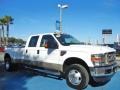 Oxford White - F350 Super Duty Lariat Crew Cab 4x4 Dually Photo No. 8