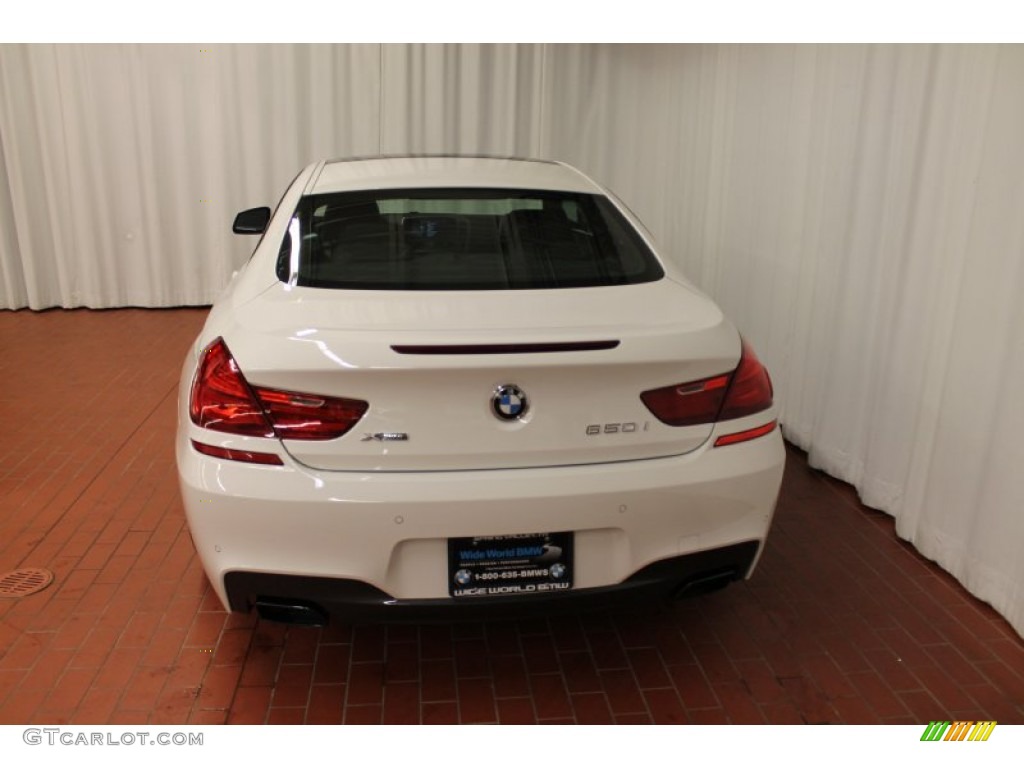 2013 6 Series 650i xDrive Coupe - Alpine White / Black photo #1