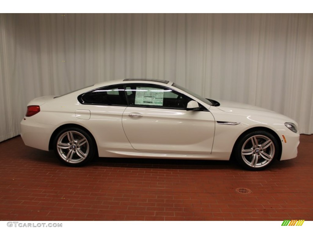 2013 6 Series 650i xDrive Coupe - Alpine White / Black photo #4