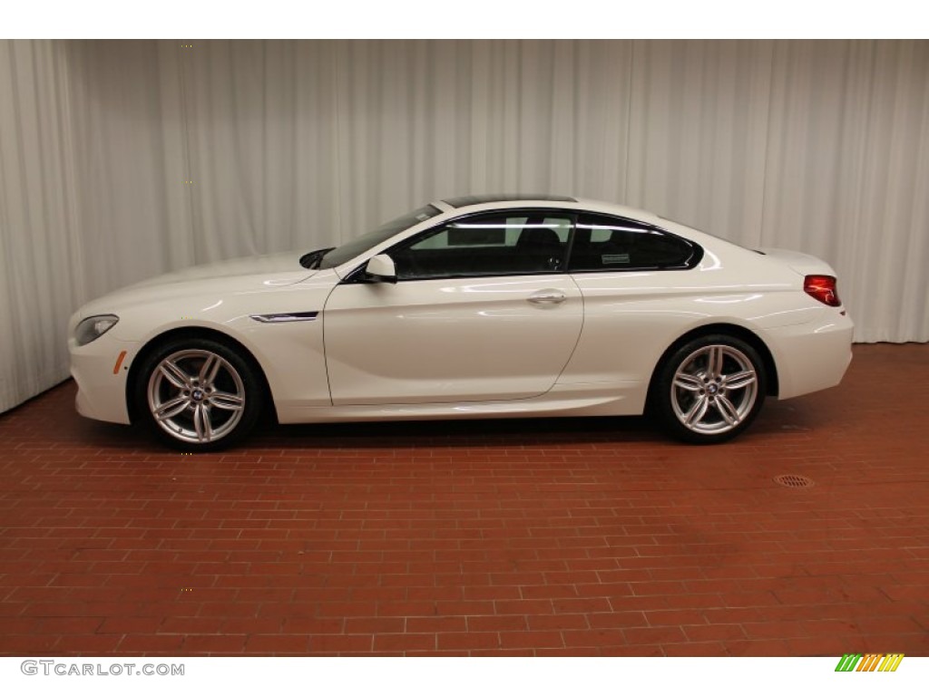 2013 6 Series 650i xDrive Coupe - Alpine White / Black photo #5