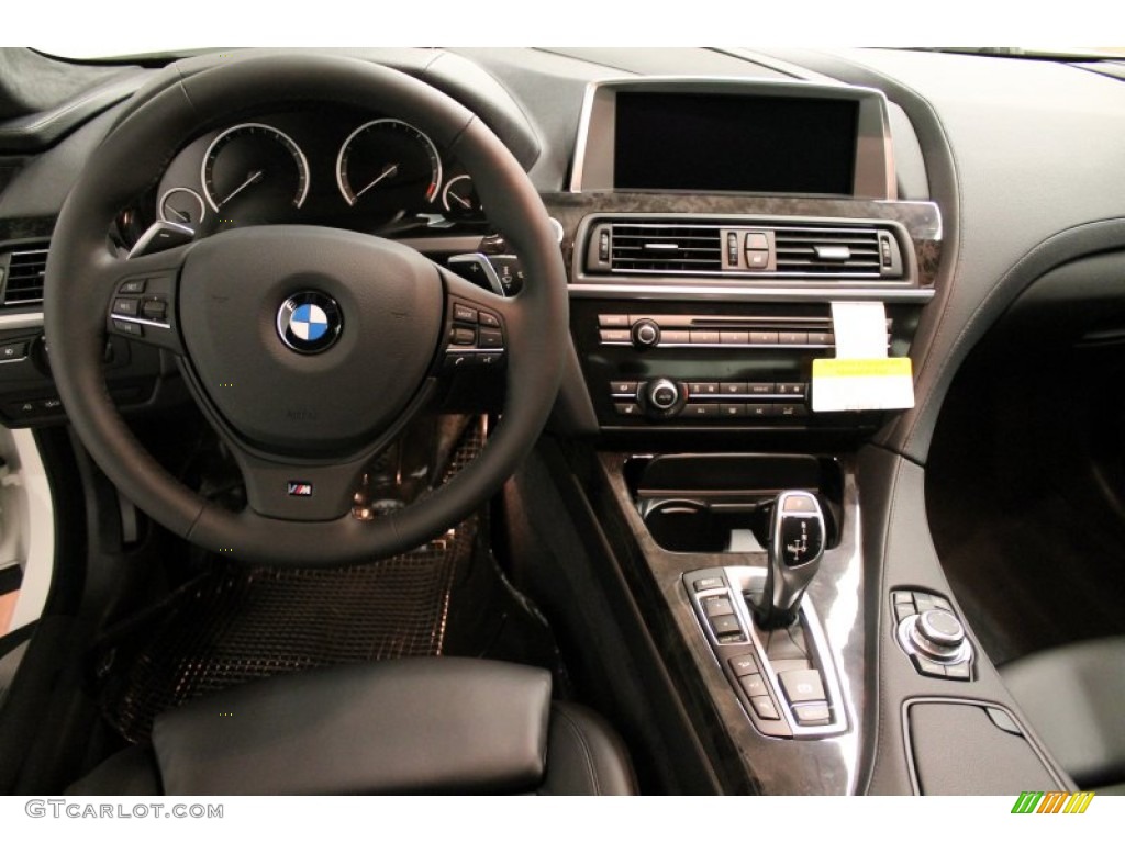 2013 BMW 6 Series 650i xDrive Coupe Black Dashboard Photo #74401996