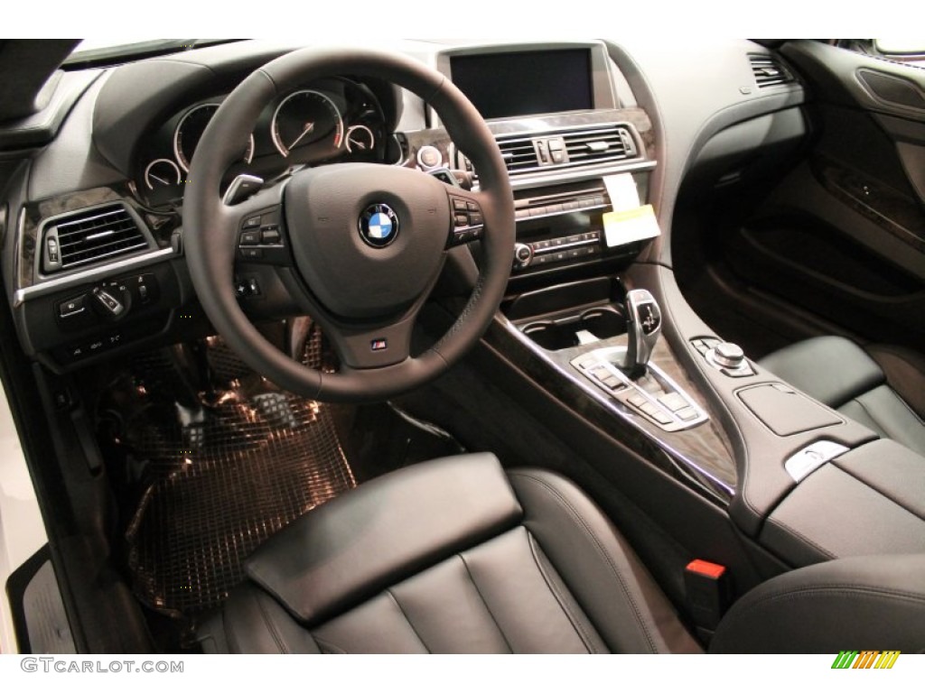 Black Interior 2013 BMW 6 Series 650i xDrive Coupe Photo #74402014