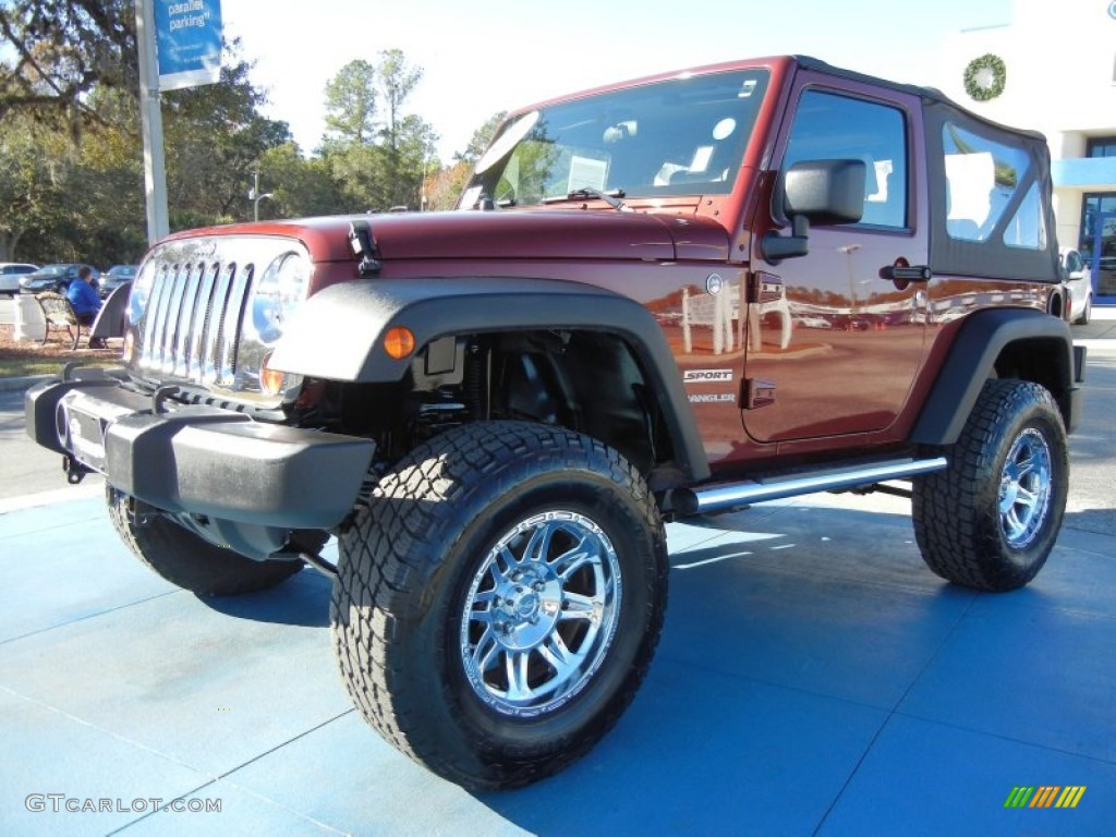 2010 Wrangler Sport 4x4 - Red Rock Crystal Pearl / Dark Slate Gray/Medium Slate Gray photo #1