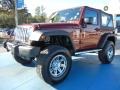 2010 Red Rock Crystal Pearl Jeep Wrangler Sport 4x4  photo #1