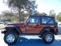 2010 Red Rock Crystal Pearl Jeep Wrangler Sport 4x4  photo #2